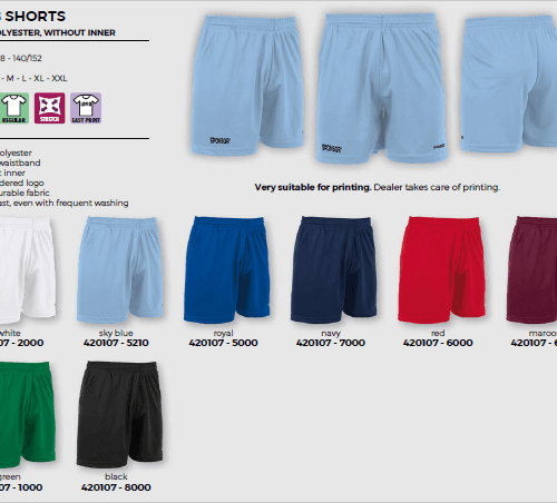 Soccer Short / YTH / MNS / CLUB - from Stanno